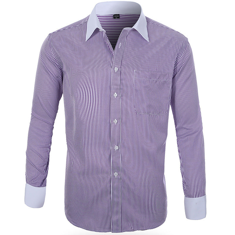 Cross-border Hot Sale Amazon Shirt Men's Casual Spring and Summer ebay Business Men's French Cufflinks plus size Men's Shirt