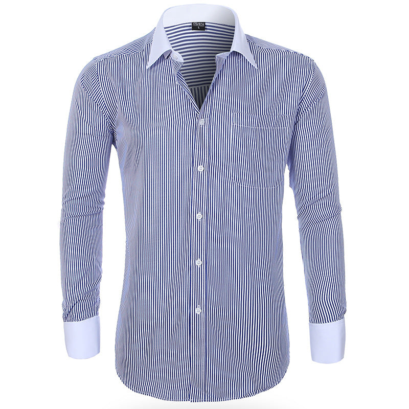 Cross-border Hot Sale Amazon Shirt Men's Casual Spring and Summer ebay Business Men's French Cufflinks plus size Men's Shirt