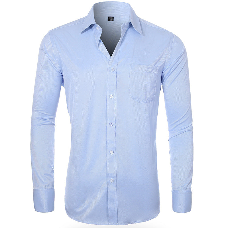 Cross-border Hot Sale Amazon Shirt Men's Casual Spring and Summer ebay Business Men's French Cufflinks plus size Men's Shirt