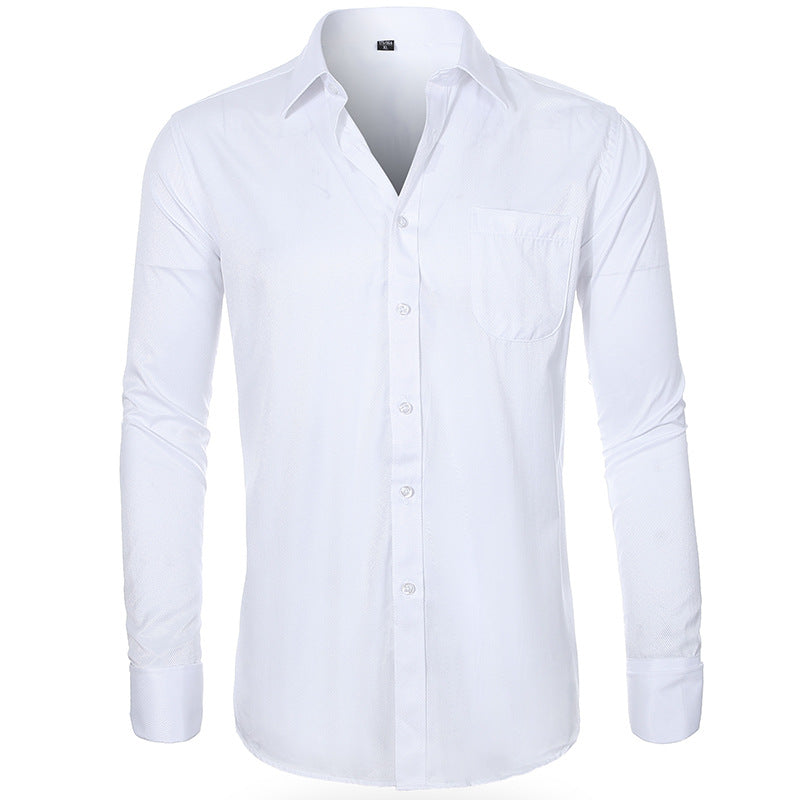 Cross-border Hot Sale Amazon Shirt Men's Casual Spring and Summer ebay Business Men's French Cufflinks plus size Men's Shirt