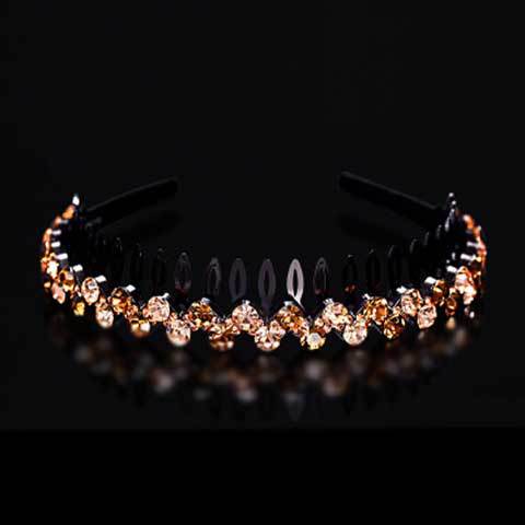 Wholesale Internet celebrity toothed non-slip headband hair band women's hairpin hair clip headdress women's all-match rhinestone hair pressing hair ring