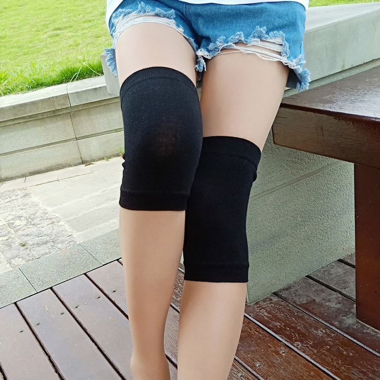 Spring and Summer Thin Large Size Knee Pad Men's and Women's Elbow Pad Sports Running Adult Air-conditioned Room Warm Old Cold Leg Knee Cover
