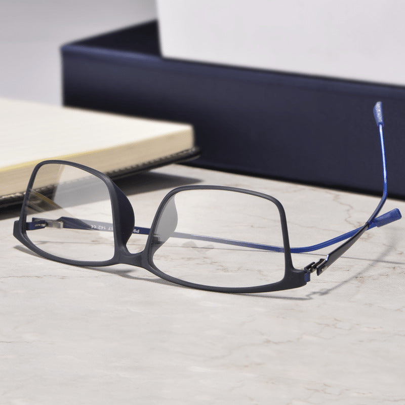 Baishifen E0207 Ultra Light TR90 Glasses Frame Full Frame Big Face Comfortable Glasses Frame Myopia Glasses for Men