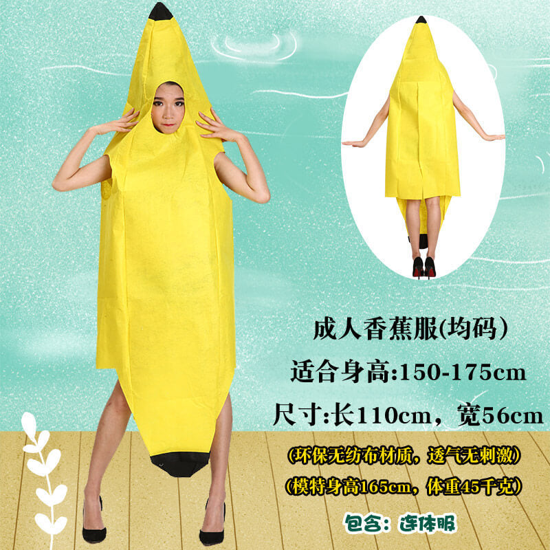 Adult Children's Day Performance Costume Non-woven Fruit and Vegetable Handmade Environmentally Friendly Show Clothes