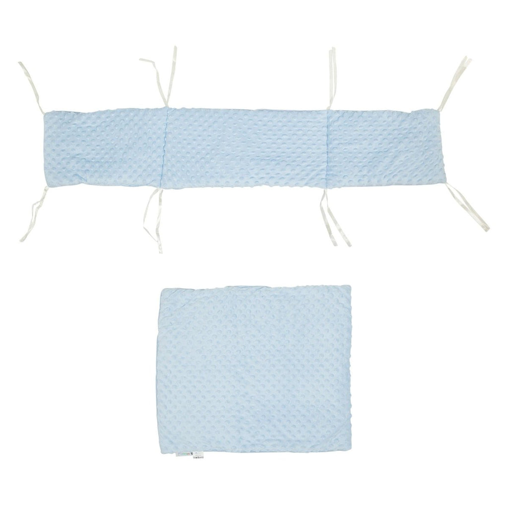 2pc Dimple Crib/Cradle Quilt & Bumper Bedding Set