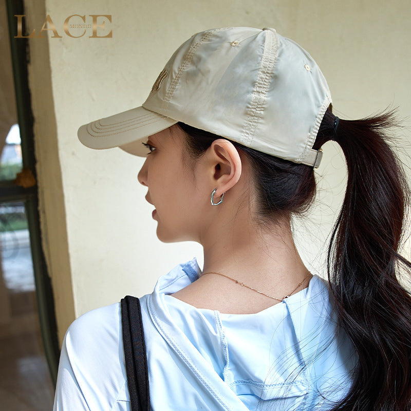 Quick-Drying Sun Protection Hat, Unisex Breathable Peaked Cap, Fashionable and Versatile Baseball Cap Wholesale Custom Logo