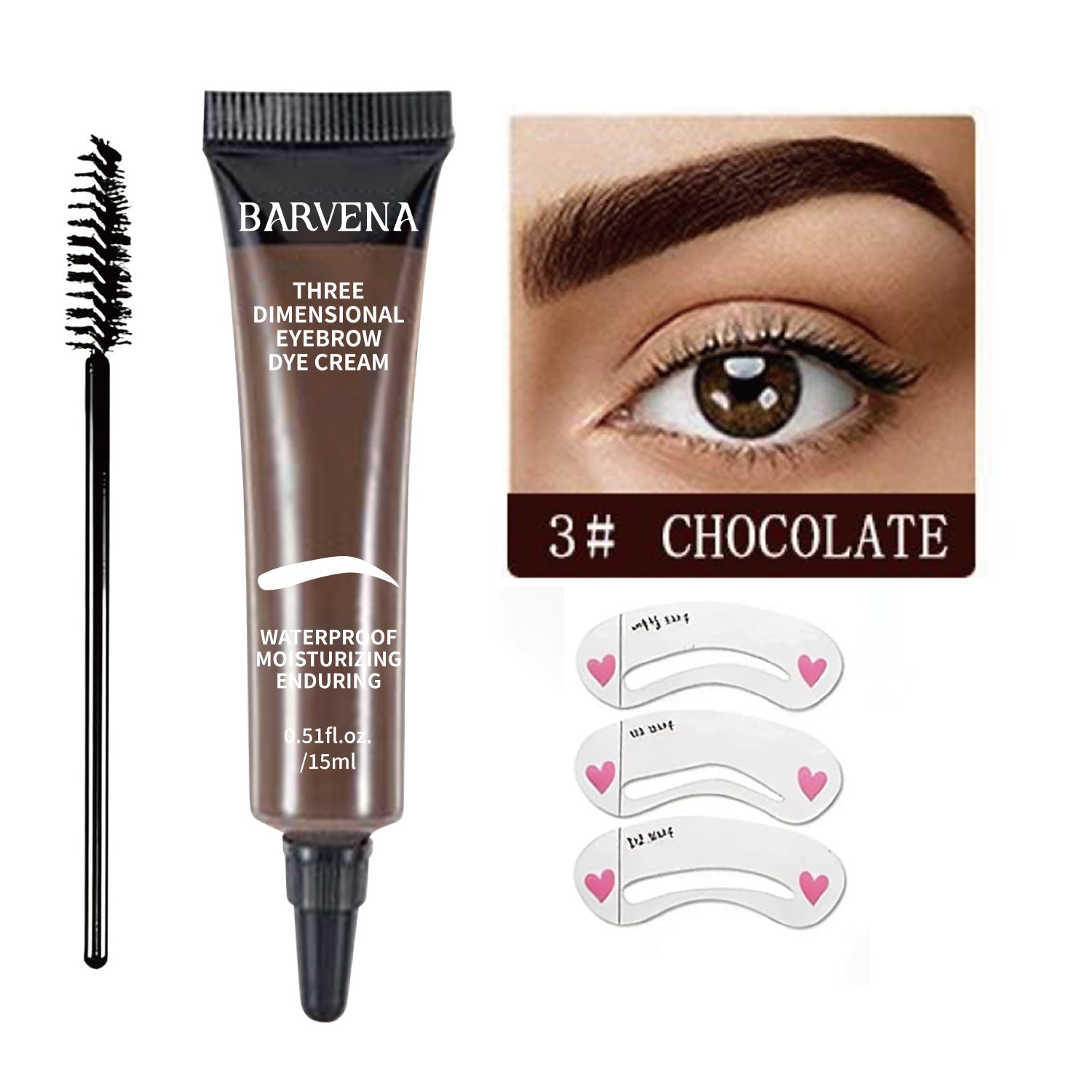 Cross-Border Popular Eyebrow Tinting Gel, Eyebrow Tint, Long-Lasting Waterproof Eyebrow Gel That Doesn'T Smudge