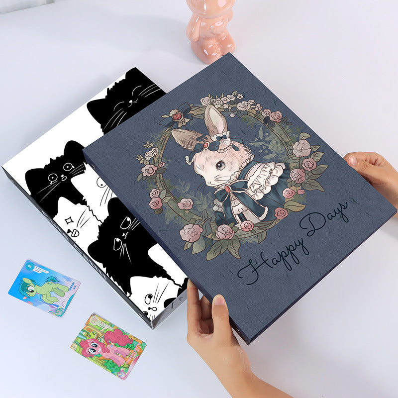 Special Paper Loose-leaf Cardboard Case A4DIY Cover Four Holes Removable Small Fresh Hand Account Note Cover