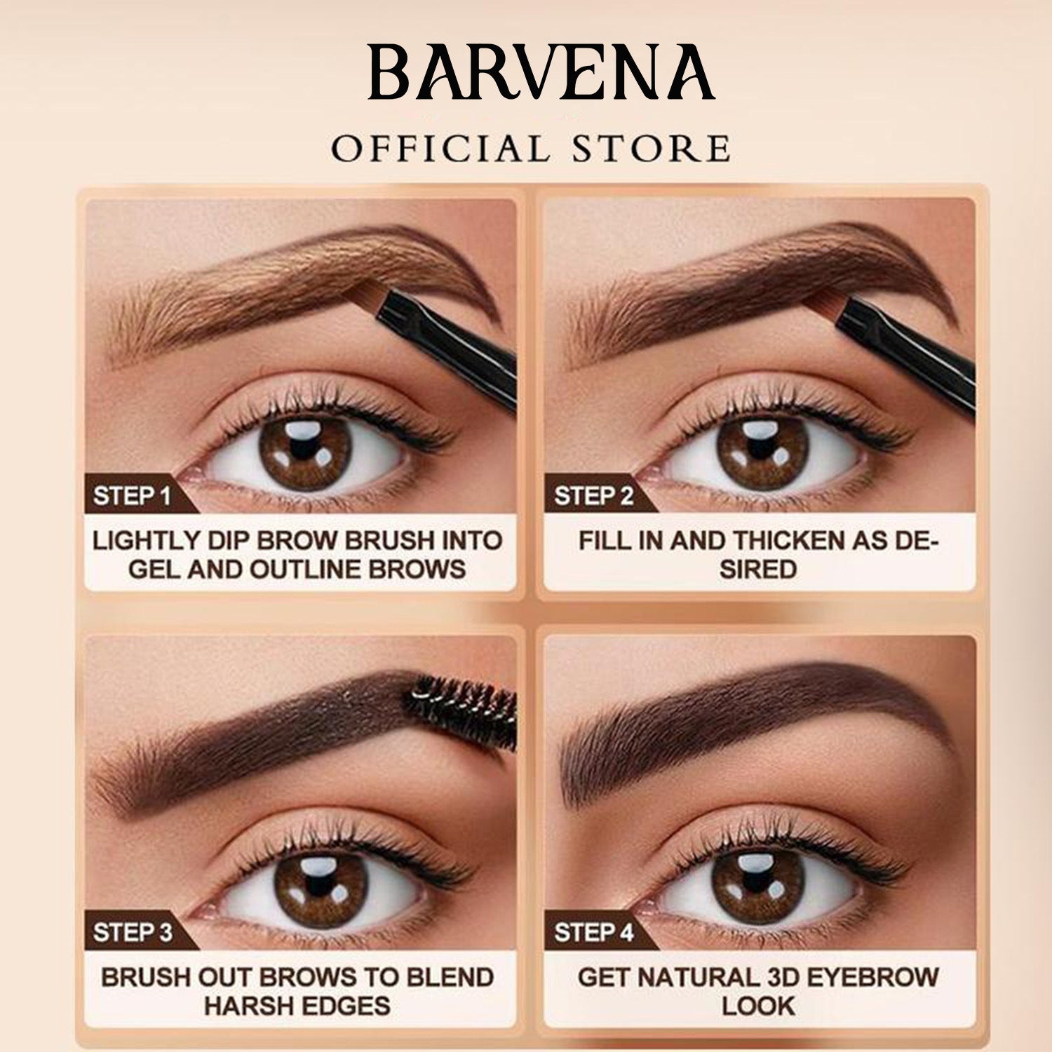 Cross-Border Popular Eyebrow Tinting Gel, Eyebrow Tint, Long-Lasting Waterproof Eyebrow Gel That Doesn'T Smudge