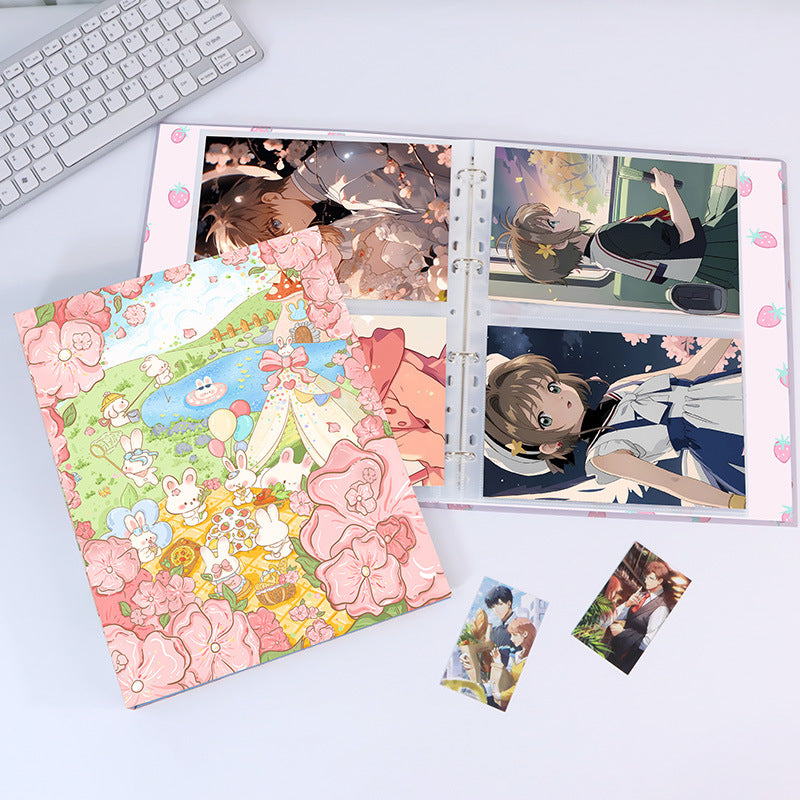 Special Paper Loose-leaf Cardboard Case A4DIY Cover Four Holes Removable Small Fresh Hand Account Note Cover