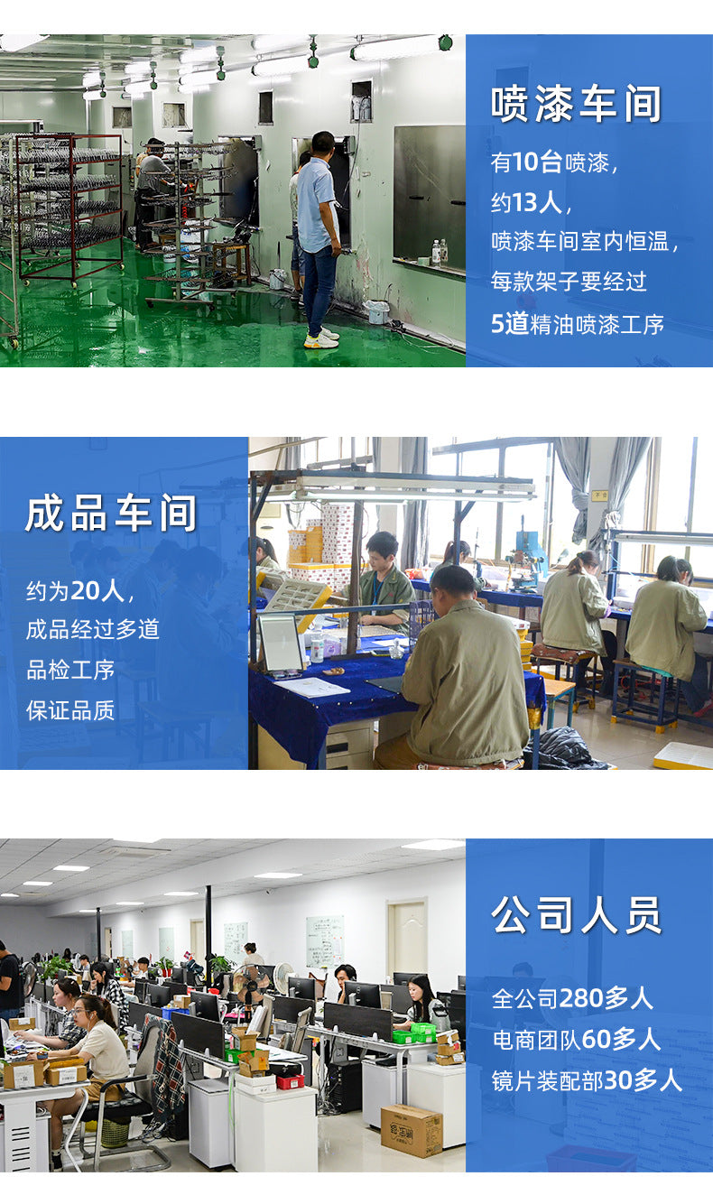 Baishifen E0207 Ultra Light TR90 Glasses Frame Full Frame Big Face Comfortable Glasses Frame Myopia Glasses for Men
