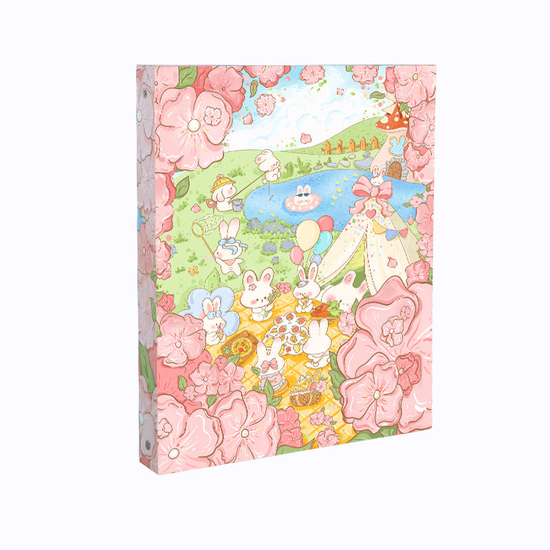 Special Paper Loose-leaf Cardboard Case A4DIY Cover Four Holes Removable Small Fresh Hand Account Note Cover