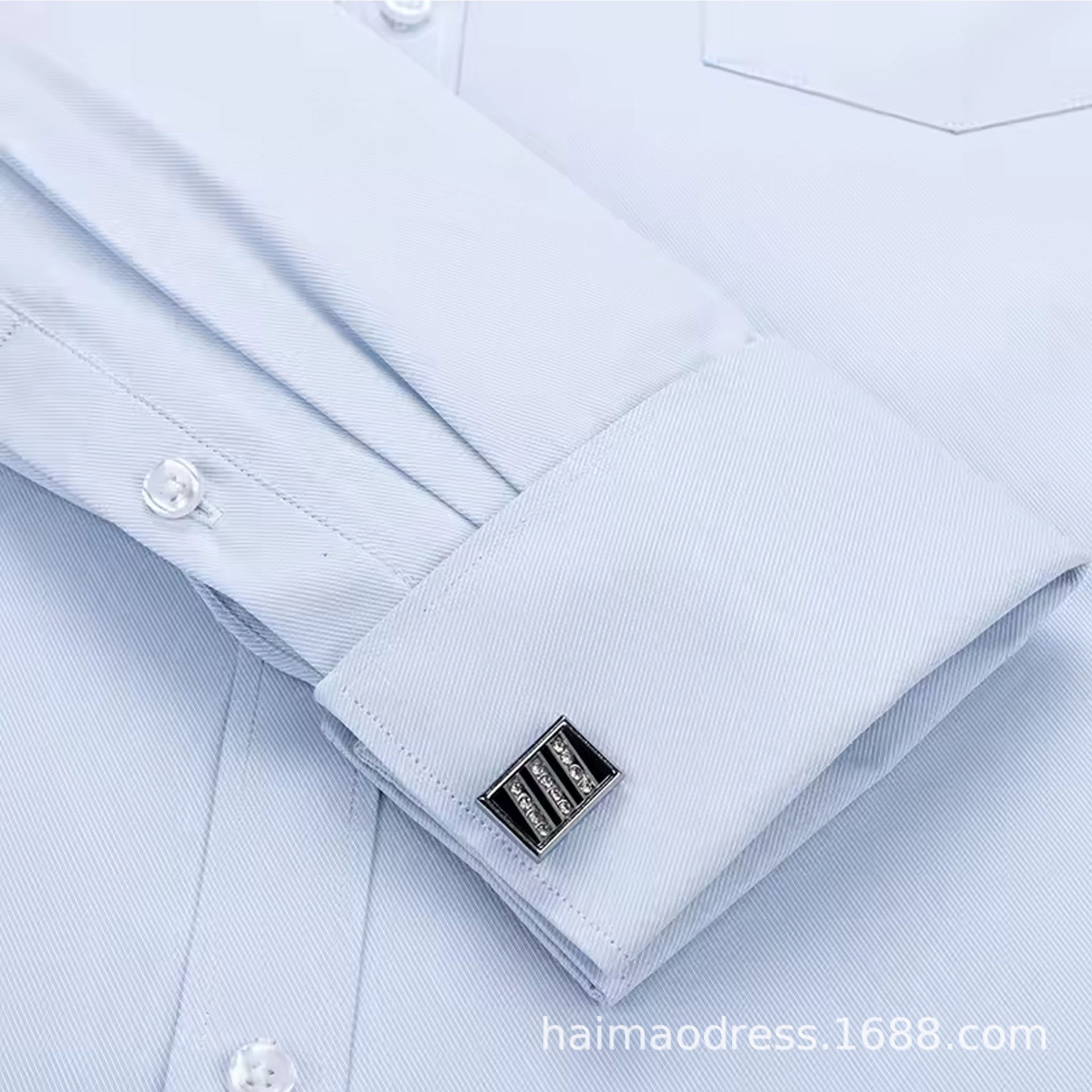 Cross-border Hot Sale Amazon Shirt Men's Casual Spring and Summer ebay Business Men's French Cufflinks plus size Men's Shirt