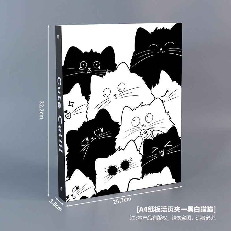 Special Paper Loose-leaf Cardboard Case A4DIY Cover Four Holes Removable Small Fresh Hand Account Note Cover