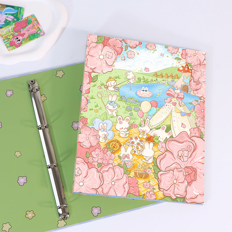 Special Paper Loose-leaf Cardboard Case A4DIY Cover Four Holes Removable Small Fresh Hand Account Note Cover