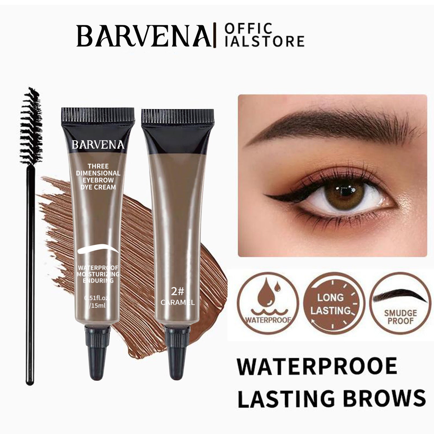 Cross-Border Popular Eyebrow Tinting Gel, Eyebrow Tint, Long-Lasting Waterproof Eyebrow Gel That Doesn'T Smudge