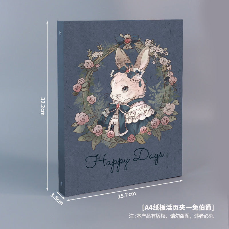 Special Paper Loose-leaf Cardboard Case A4DIY Cover Four Holes Removable Small Fresh Hand Account Note Cover