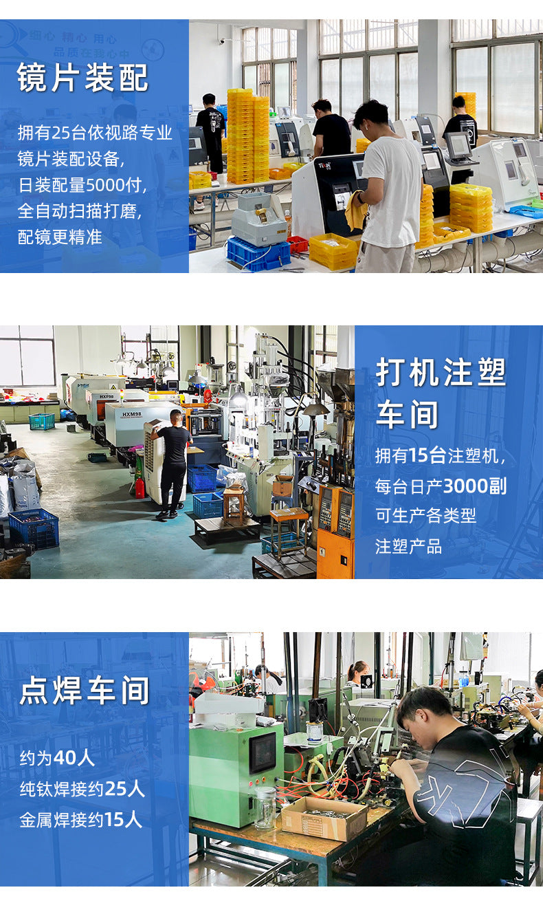 Baishifen E0207 Ultra Light TR90 Glasses Frame Full Frame Big Face Comfortable Glasses Frame Myopia Glasses for Men