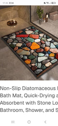 Stone bath matts