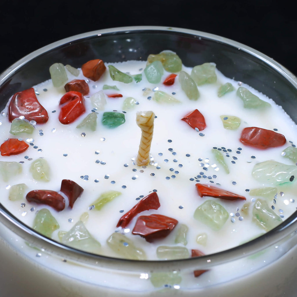 White Christmas - Crystal Infused Scented Candle