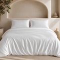 Ackly Bamboo - White Duvet Cover