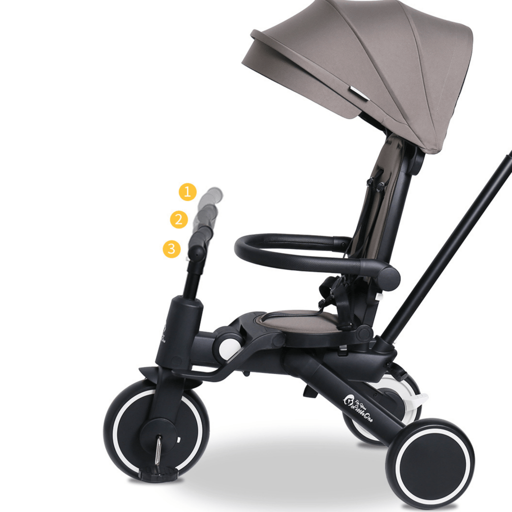 Foryourlittleone Xplor Ultimate 6 in 1 Foldable Trike - Pastel Pink (10m-4y)