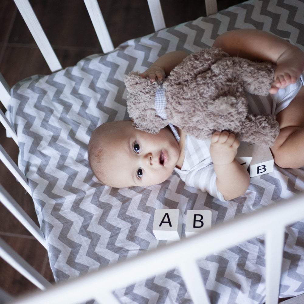 Travel Cot Fitted Sheet 100% Cotton 95x65cm